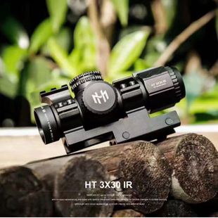 进军ht3x30抗震望远镜十字镜短款速瞄三倍镜薄壁广角20mm弹弓玩具