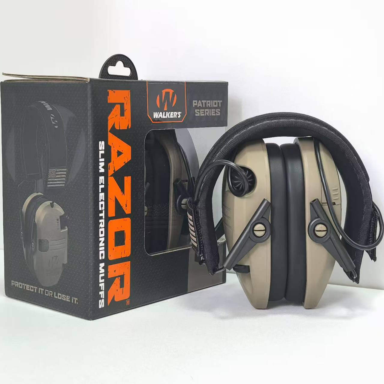 高品质walkers RAZOR战术耳机电子降噪霍华德防护耳罩折叠式拾音