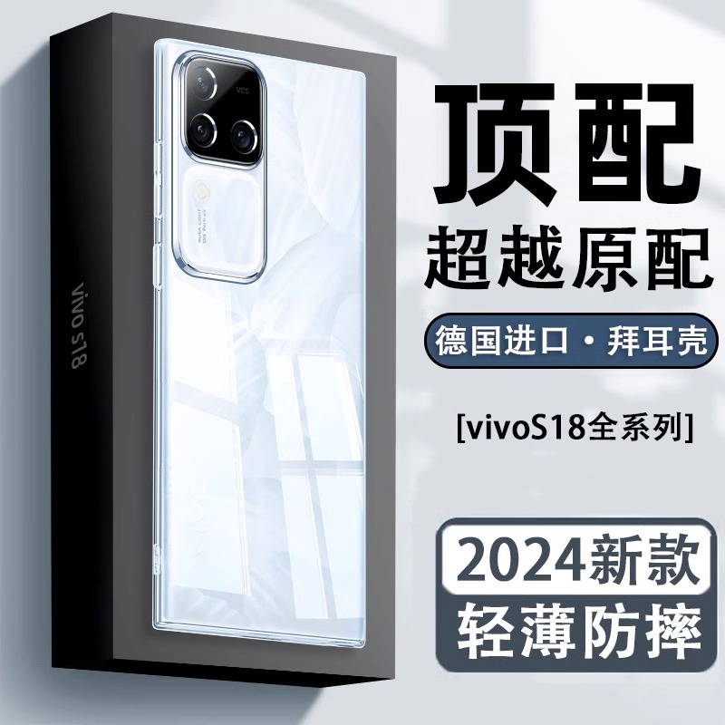 适用vivos18/17透明全包防摔壳
