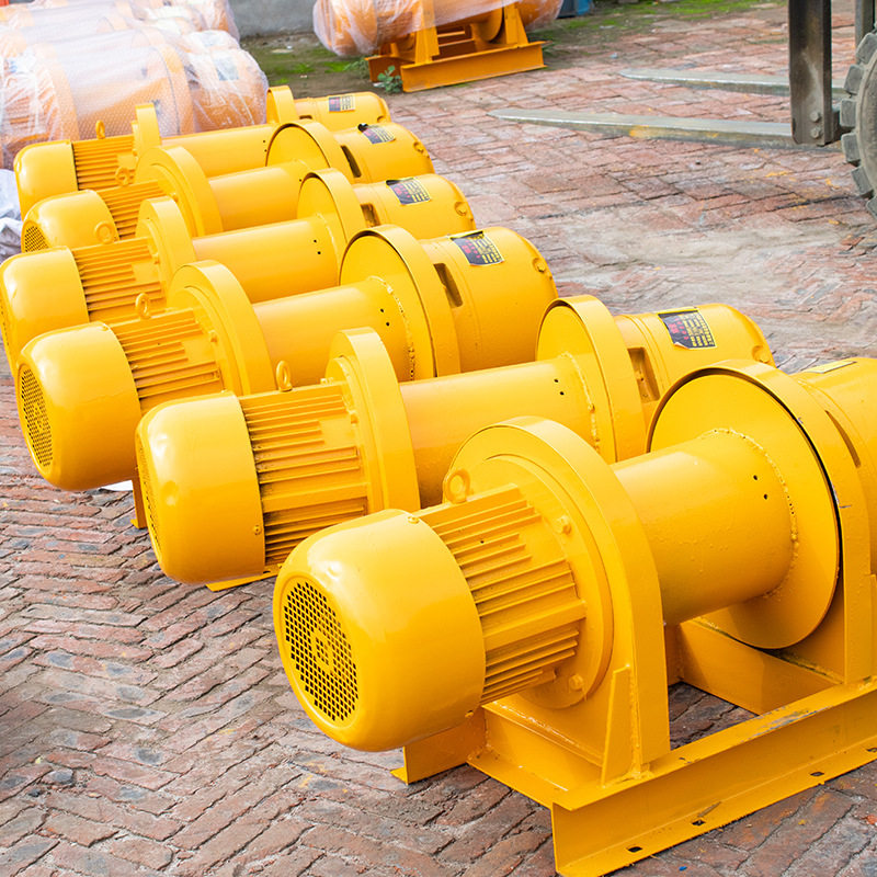 1t30m一字卷扬机建筑起重卷扬机5吨10吨重型慢速电动钢丝绳卷扬机