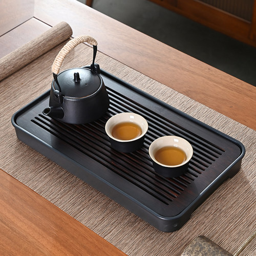 家用简约小茶盘密胺中式大号顾竹