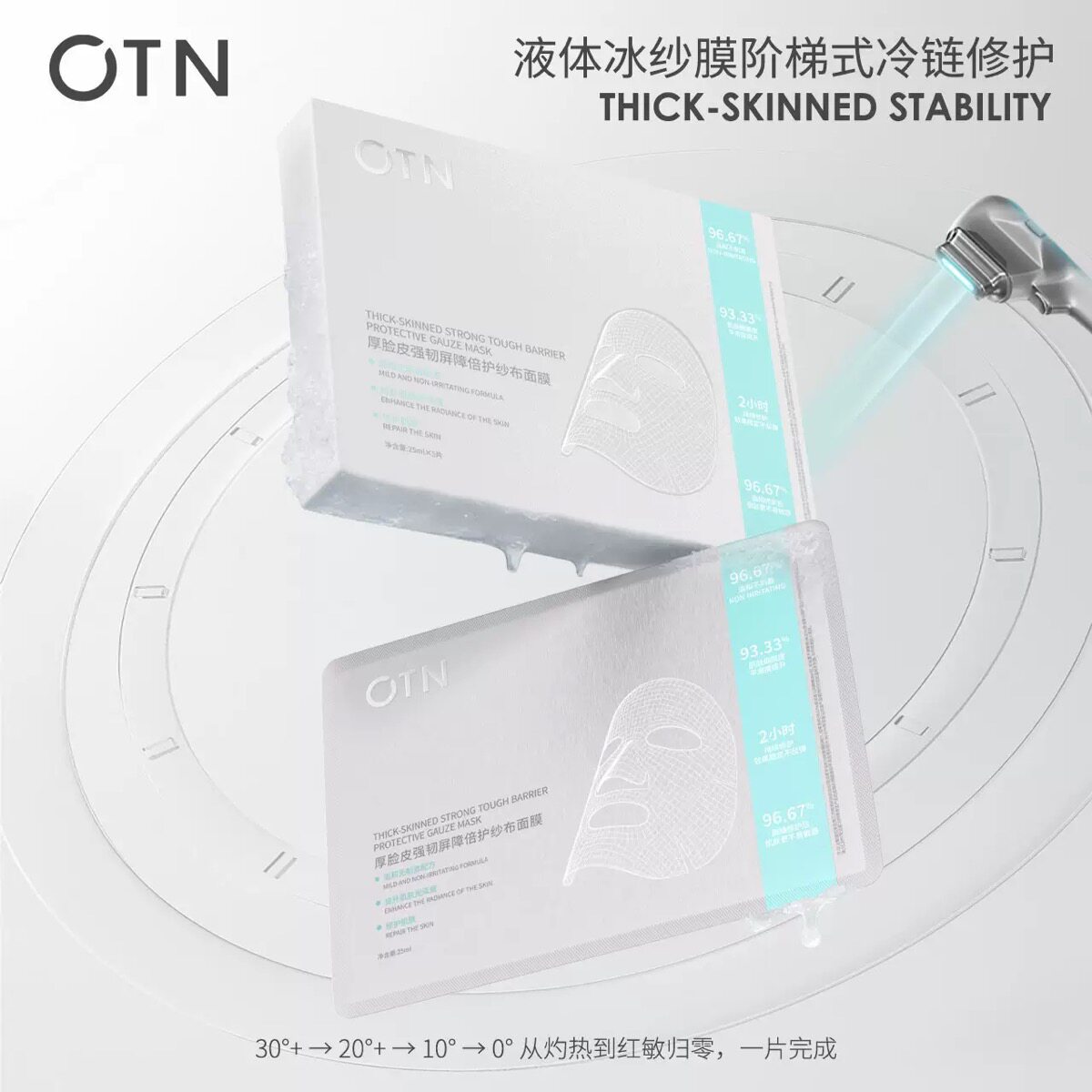 OTN厚脸皮强韧屏障倍护纱布面膜补水保湿控油改善泛红紧致修护29