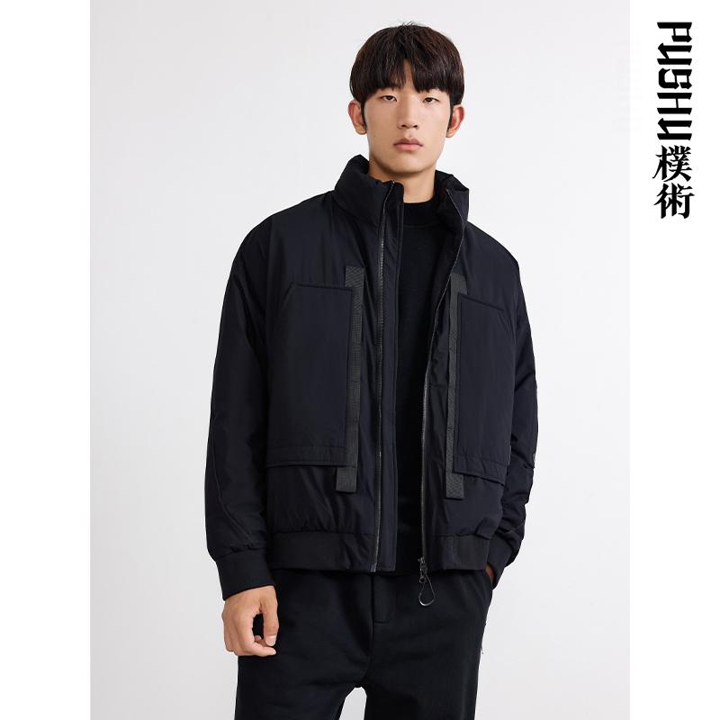 朴术日系风拼接设计感羽绒服