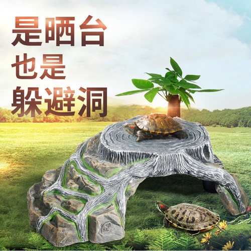 乌龟躲避攀爬喂食晒台爬台