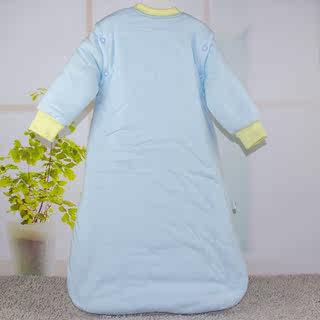 直销婴儿睡袋宝宝睡袋夹棉加厚儿童防踢被婴儿秋冬夹棉可拆袖睡袍