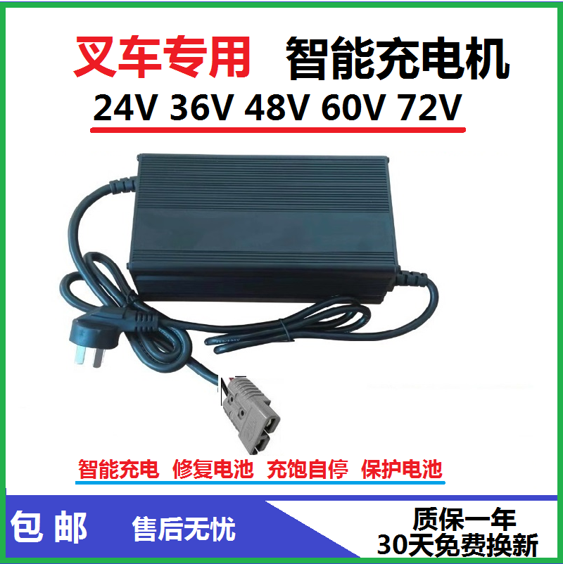 专用电动叉车充电机充电器24V36V48V60V72V巡逻观光车扫地机洗地 搬运/仓储/物流设备 叉车配件 原图主图