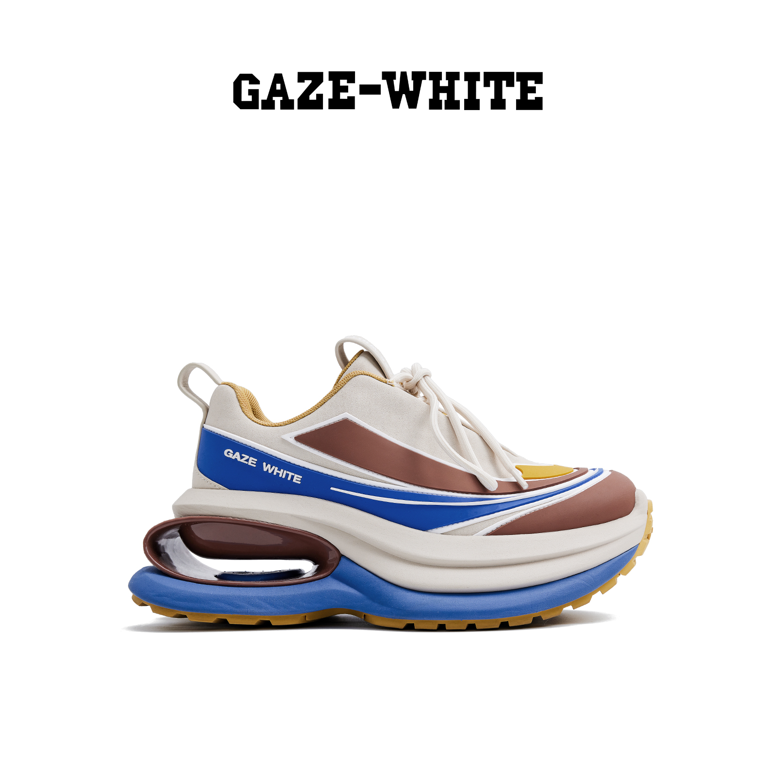 GAZE-WHITE25休闲运动绑带老爹鞋