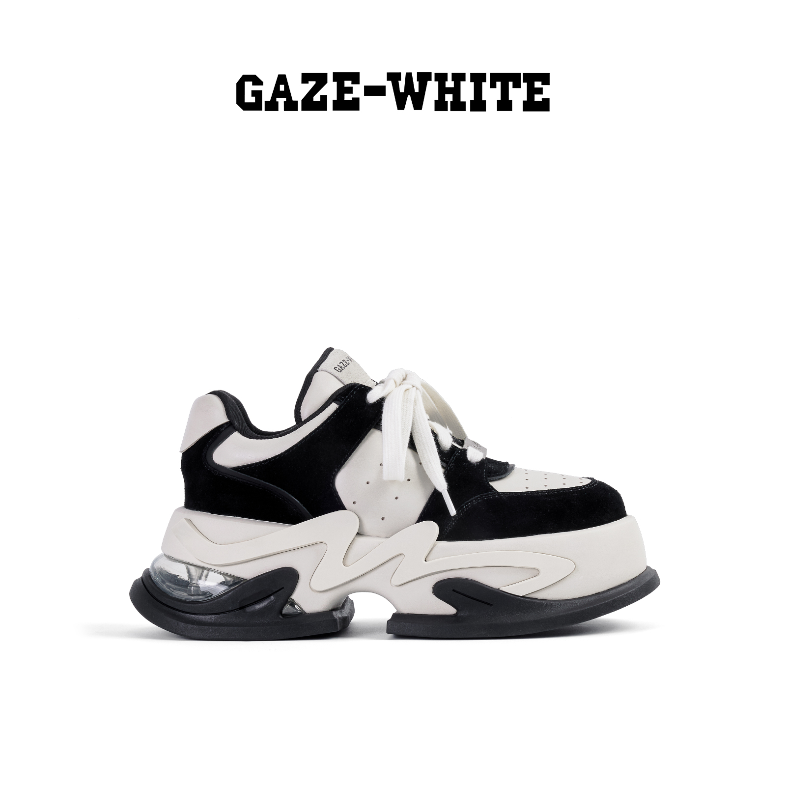 GAZE-WHITE25休闲百搭气垫板鞋