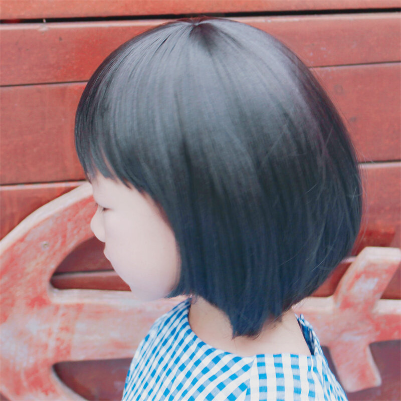 高档网红儿童假发波波头可爱女童公主造型头套短发拍摄影楼光头发