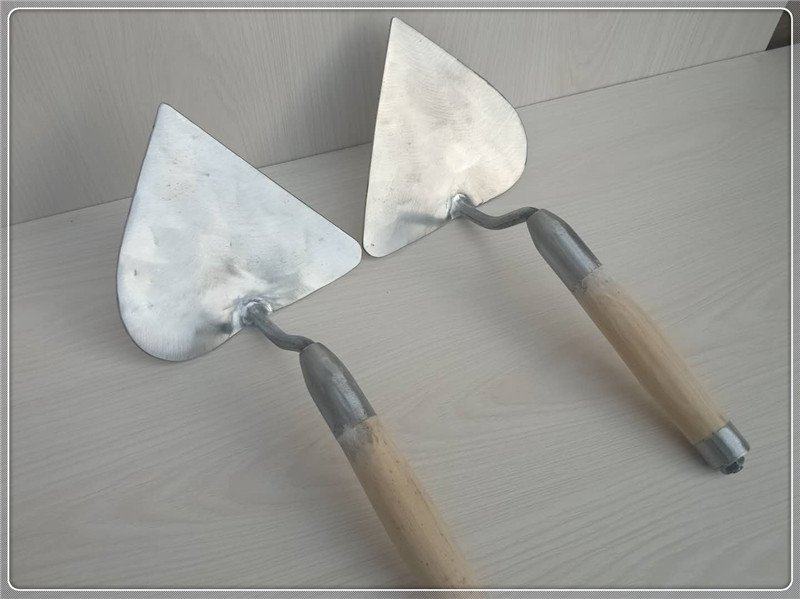 正品桃形大铲三角铲建筑泥瓦工具瓦工抹泥刀纯手工制作东北大铲抹