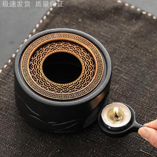 日式温茶炉底座温茶器围家用暖茶炉加热保温耐热玻璃壶蜡烛煮茶炉