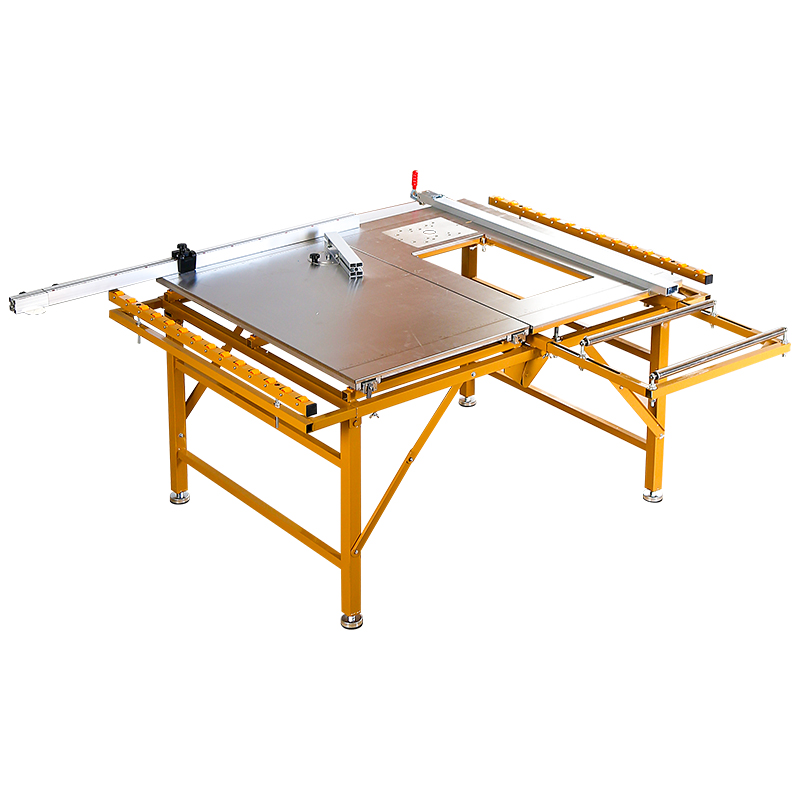 万佳推台锯木工专用不锈钢小锯台支架子便携折叠多功能精密一体机