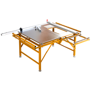 万佳推台锯木工专用不锈钢小锯台支架子便携折叠多功能精密一体机