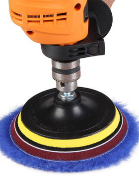 抛光羊毛盘da机ro机自粘日式羊毛盘6-7寸蓝色羊毛抛光轮厂家