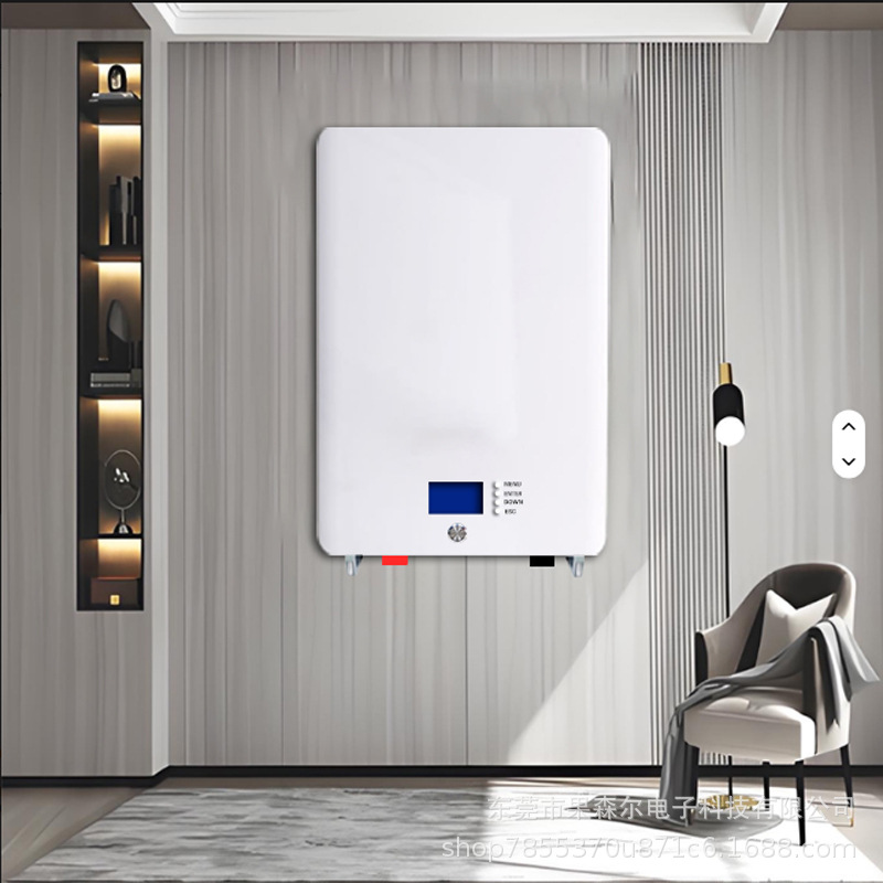 家用壁挂式太阳能光伏储能磷酸铁锂电池51.2v100Ah314Ah应急电源