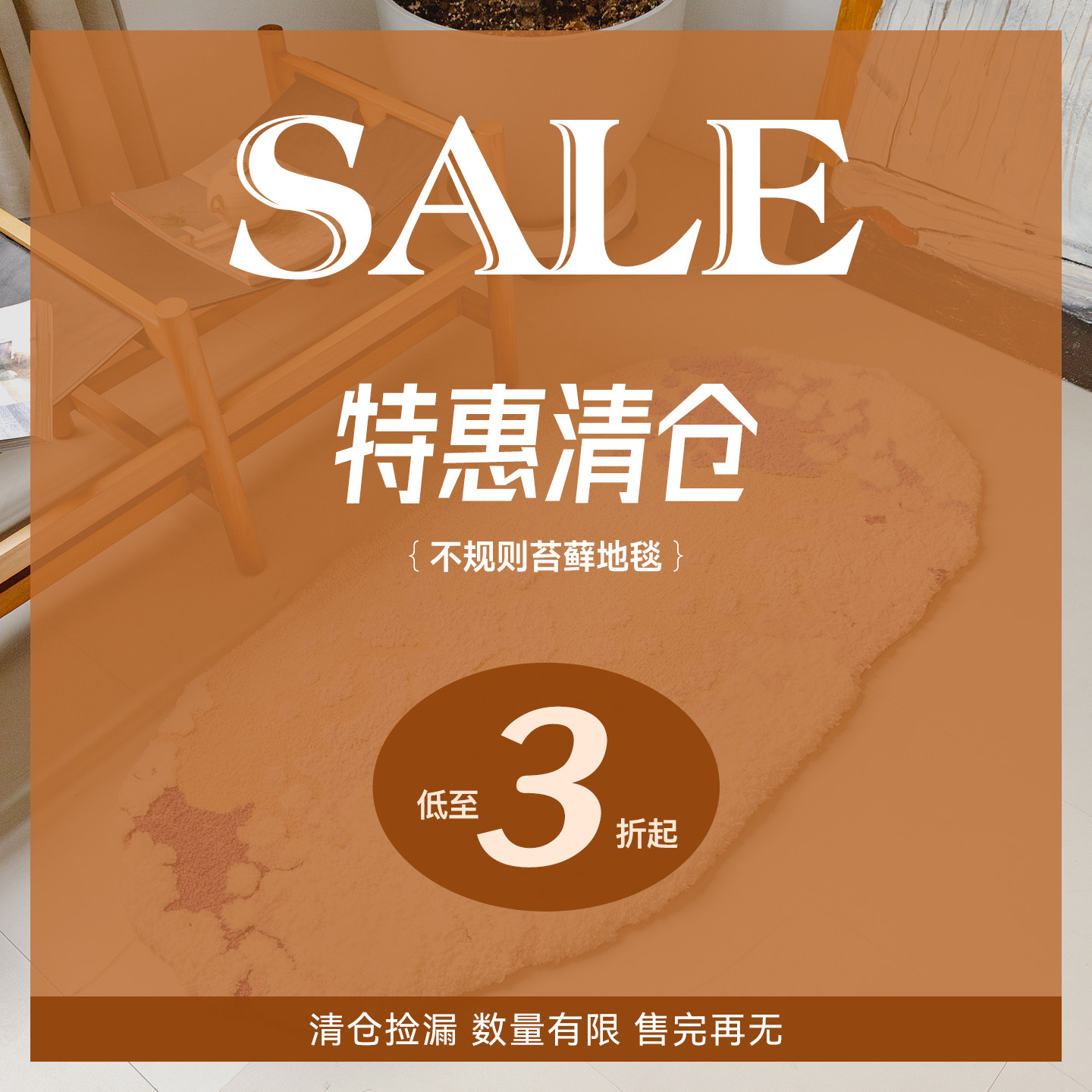 清仓特价 卧室地毯房间改造装饰垫苔藓入户进门地垫客厅沙发椅