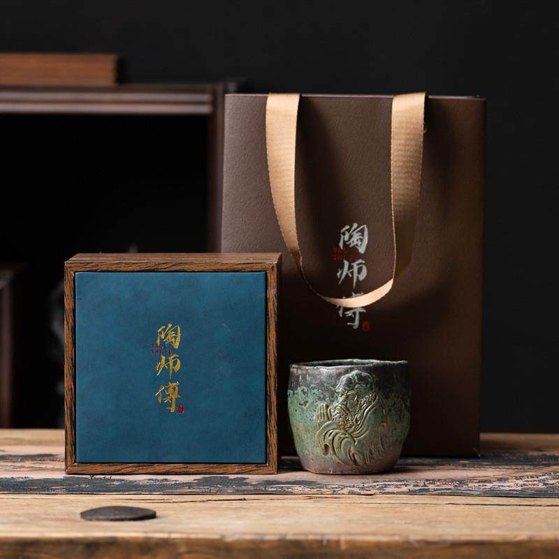 仟盏茶盏功夫茶具茶杯礼盒品茗杯复古陶瓷闻香杯轻奢手工杯主人杯,餐饮具,茶杯,淘宝优惠券,粉丝福利购,淘宝优惠卷