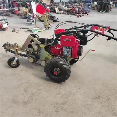 稻田开沟机水田开沟排水排灌机链条开沟机 挖槽开沟1米深小型挖机