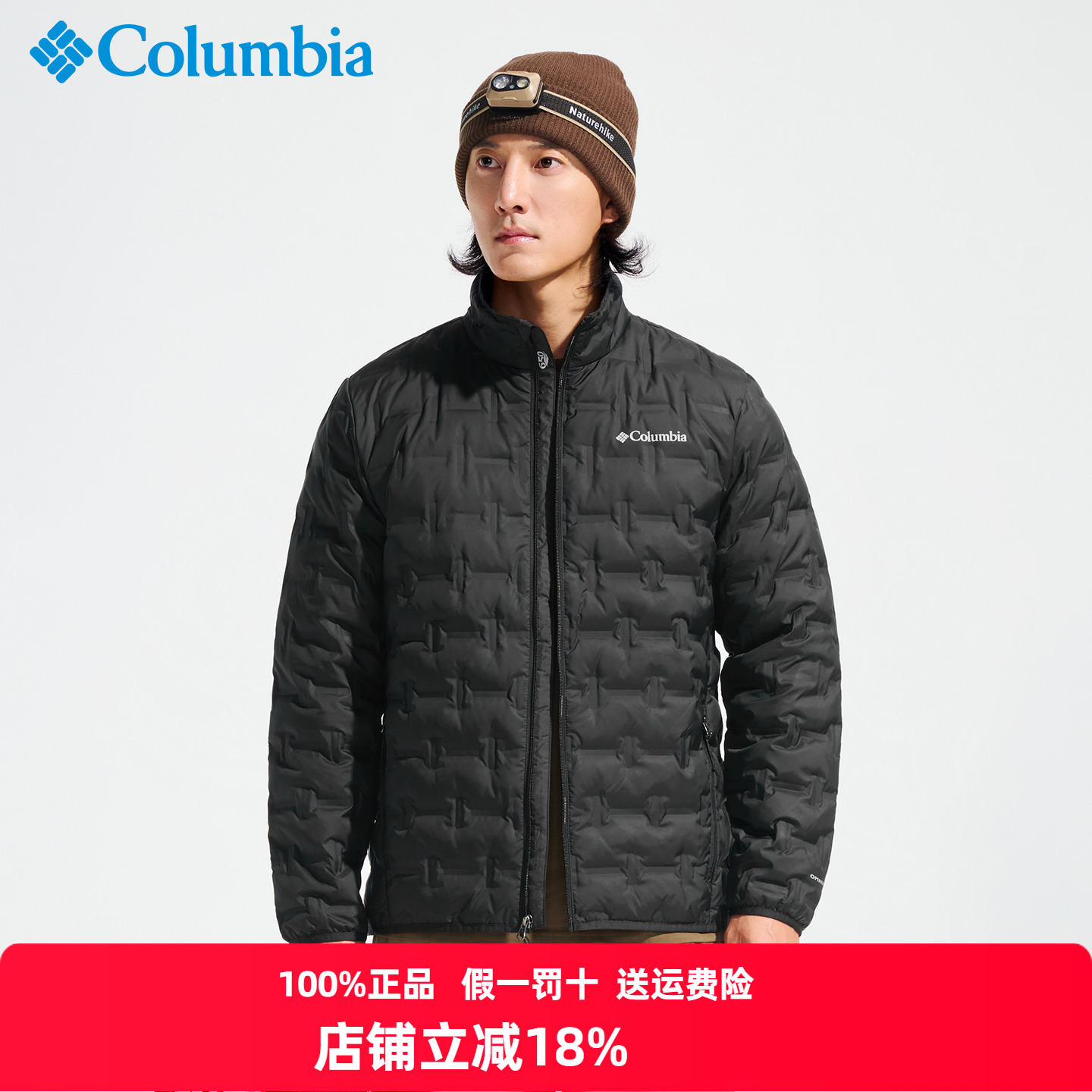 Columbia哥伦比亚羽绒服男25秋冬户外热能保暖立领防泼外套WE8412