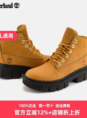 Timberland添柏岚女靴黄靴25秋冬轻便高帮厚底休闲鞋A5RP4/A2FT6