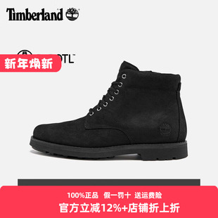 Timberland添柏岚踢不烂男靴25秋冬新款 商务休闲黑色中帮靴A44ZN