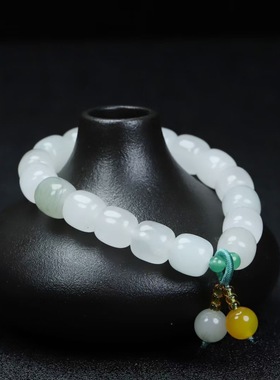 新疆金丝玉手链天然天山翠手串