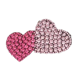 儿童满钻爱心发夹新款精致侧边刘海夹碎发神器小女孩顶夹闪钻头饰