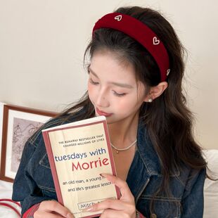 红色丝绒爱心发箍女款 气质高级感发饰百搭头箍显脸小头饰 2025新款