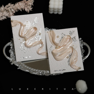 婚礼誓言卡高级简约一对成品接亲新娘新郎手写宣言卡简约致辞本