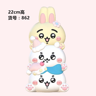 862-瓦萨琪叠叠乐石膏娃娃模具卡通新款乳胶手工胶模型广场摆摊