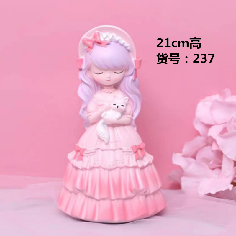 237-公主石膏娃娃模具卡通新款乳胶手工制作diy彩绘像硅胶模型广