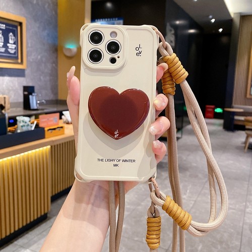 四角挂绳适用苹果16手机壳iPhone15/13/12/XR/11/14全包15Pro防摔16pro个性创意XSmax挂绳女16Promax软硅胶套