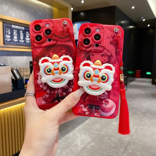 小米软个性创意潮女新年蛇喜庆红