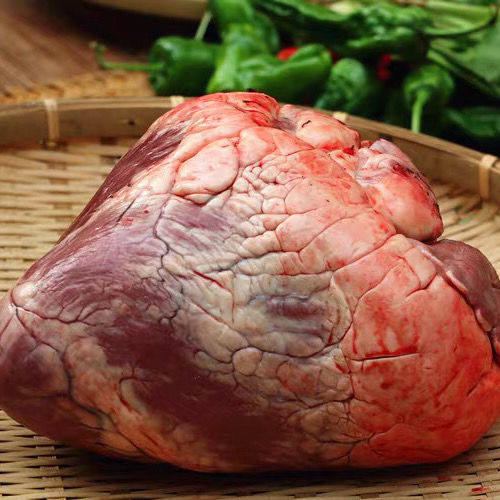 安徽黄牛肉新鲜牛心1000g顺丰包邮自家屠宰场 黄牛屠宰生牛心新鲜