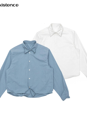 IN EXISTENCE 存世25FW可塑型双层裁片铝丝肌理衬衫