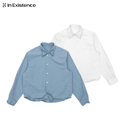 IN EXISTENCE 存世25FW可塑型双层裁片铝丝肌理衬衫