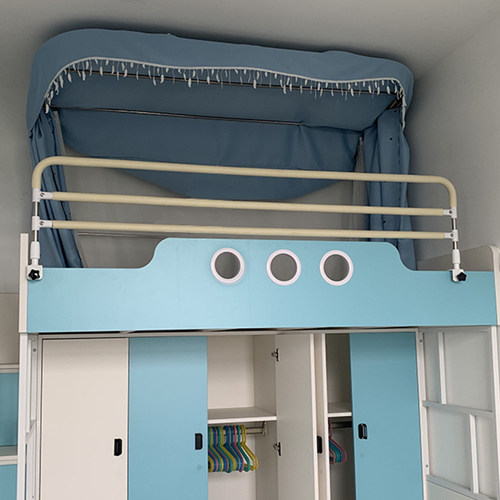 上下铺免打孔子母床防摔加高护栏