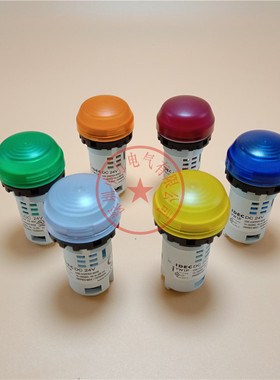 全新原装IDEC和泉22mm一体式指示灯YW1P-2UQ4G 2UQM3G/R/Y/S/A/PW