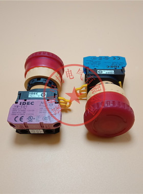 全新原装IDEC和泉带灯急停按钮开关YW1L-V4E10 V4E01Q0R Q4R QM3R