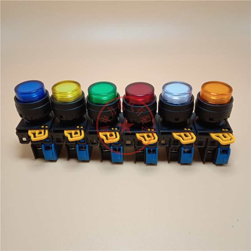 原装IDEC和泉带灯自锁位按钮开关YW1L-A2E10Q4G 01Q4G/R/Y/S/A/PW