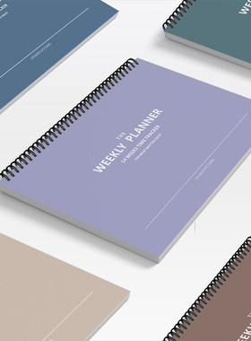 A4线圈周计划本 万年历时间轴追踪每日待办事项学习规划本笔记本weeks管理日程日历横向简约1159