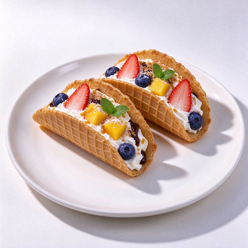 塔可壳饼皮脆皮taco年糕发面饼墨西哥塔克卷饼薄饼杂粮半成品商用