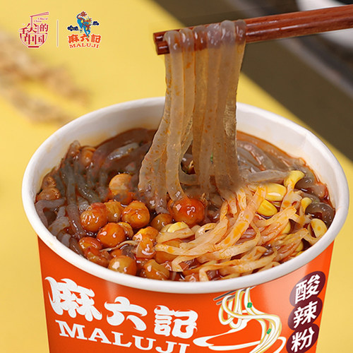 酸辣粉桶装夜宵麻六记
