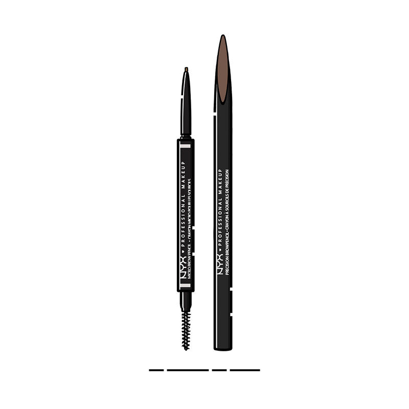 美国NYX micro brow pencil极细精致双头野生眉笔防水持久不脱色