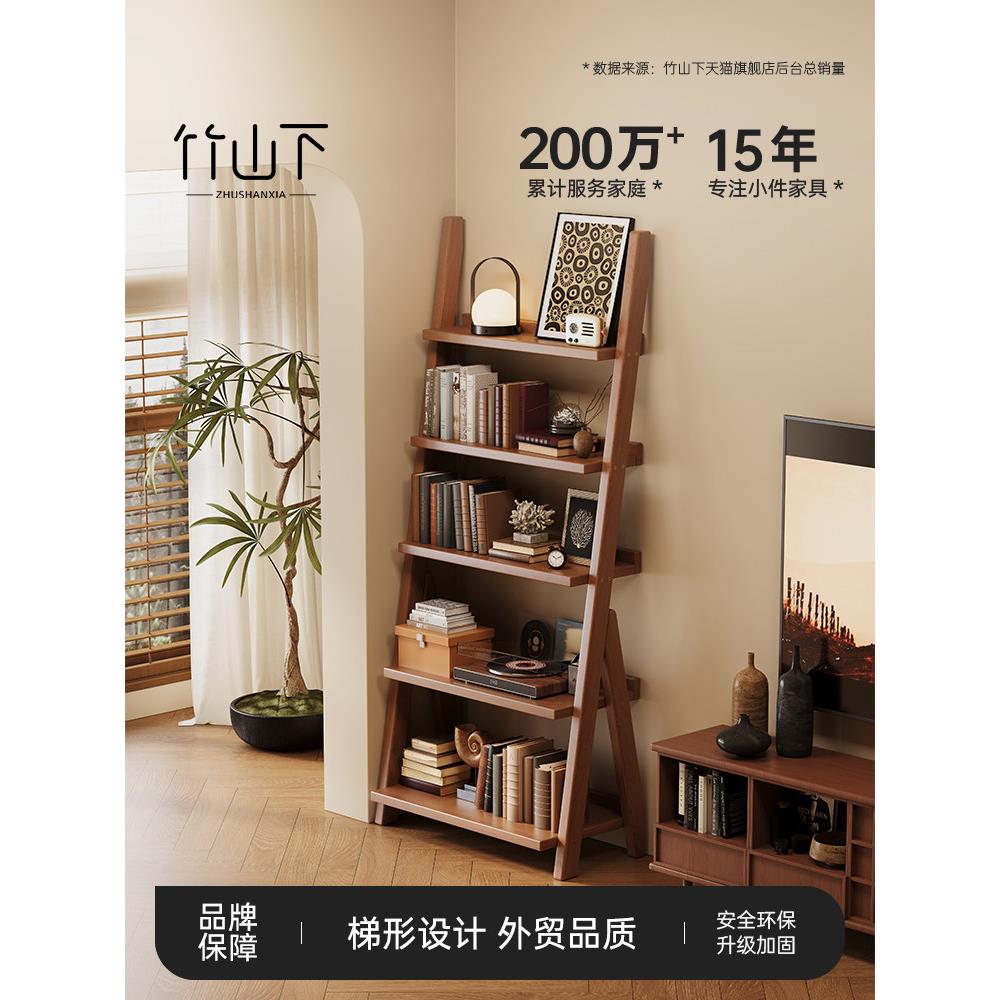 书架家用阳台花架卧室门后多层书柜储物柜一体靠墙窄边长条置物架