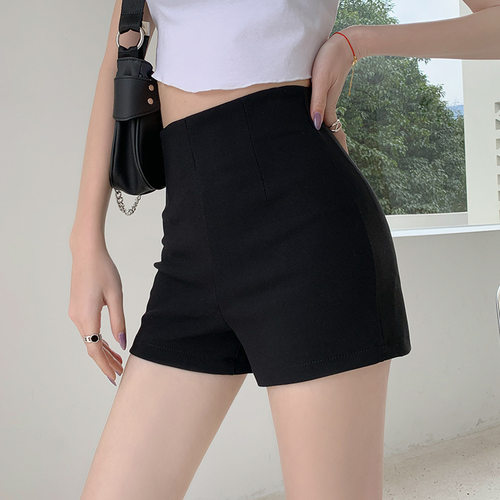下衣失踪短裤女夏外穿薄款小个子防走光打底安全裤万能百搭小黑裤