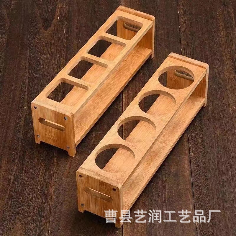 楠竹木方形油瓶调料架厨房竹木架子酱油醋瓶收纳架调味料储物架