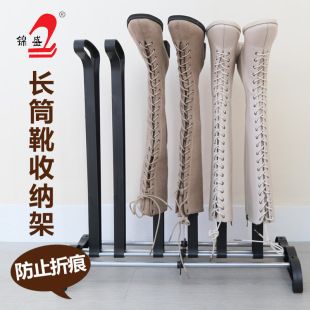 架雪地靴支撑架简易防尘长筒靴收纳架 加厚家用门口创意塑料鞋