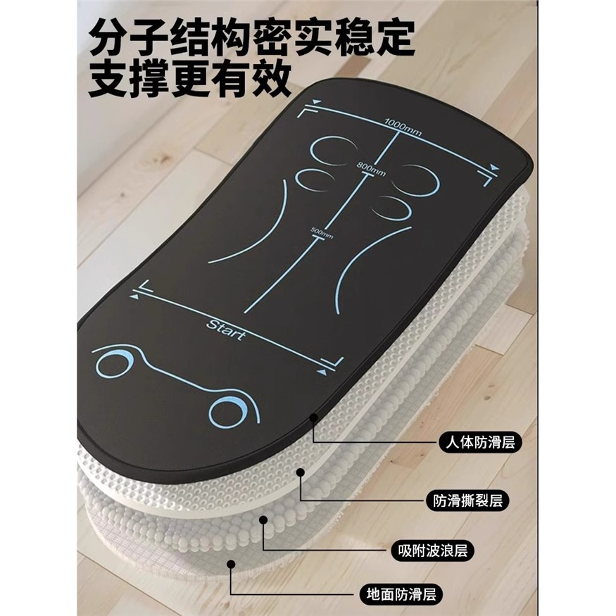 健腹轮专用垫子腹肌轮训