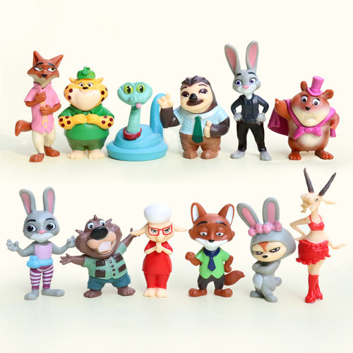 新品疯狂小动物12款盲盒手办摆件
